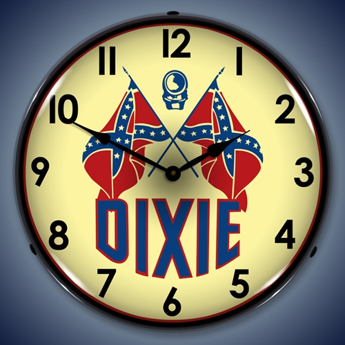 Dixie Gas LED Backlit Clock