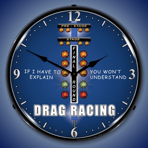 Drag Race LED Backlit Clock