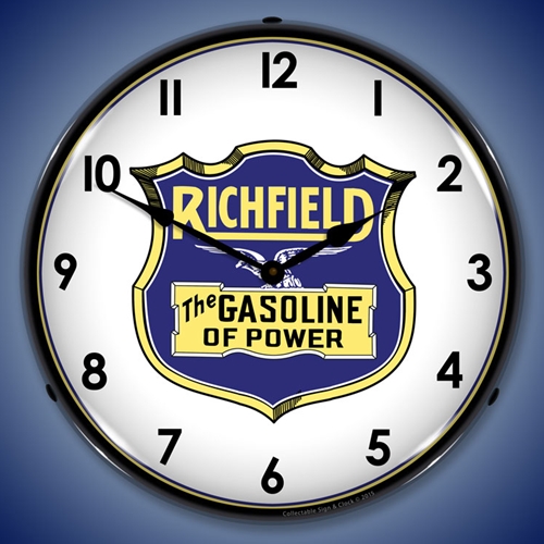 Richfield Gasoline LED Backlit Clock