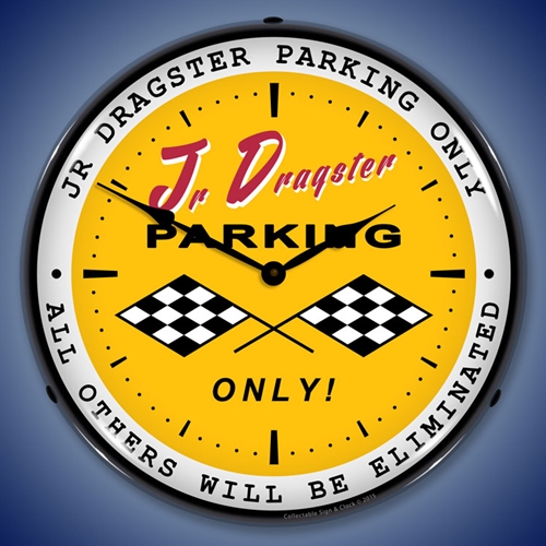 Jr Dragster Parking LED Backlit Clock