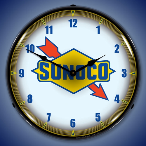 Sunoco LED Backlit Clock