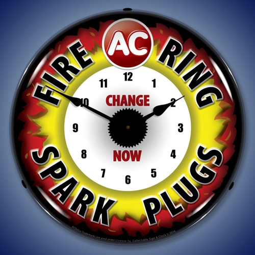 AC Fire Ring LED Backlit Clock