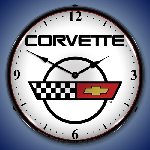 C4 Corvette 2 LED Backlit Clock