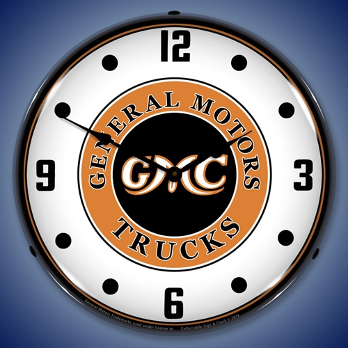 GMC Trucks Vintage LED Backlit Clock