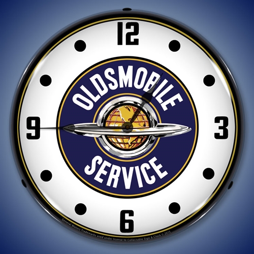 Oldsmobile Service LED Backlit Clock