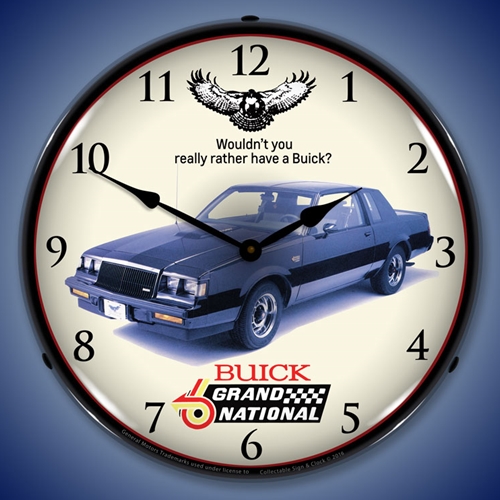 1987 Buick Grand National LED Backlit Clock