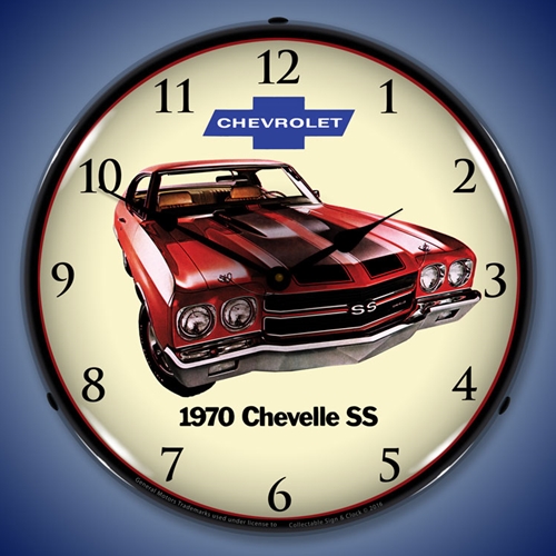 1970 SS Chevelle LED Backlit Clock