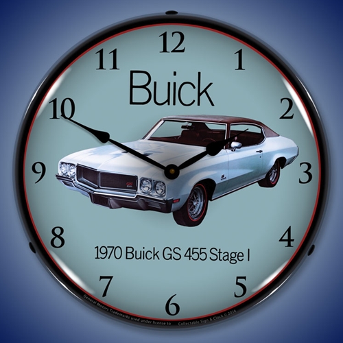1970 Buick GS 455 Stage 1 LED Backlit Clock