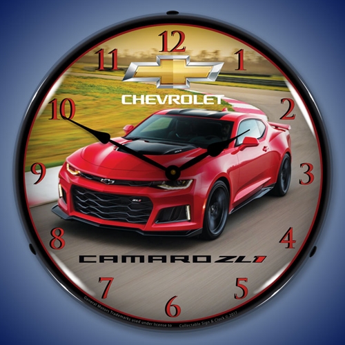 2017 Camaro ZL1 LED Backlit Clock