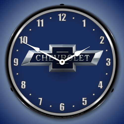 Chevrolet Bowtie 100th Anniversary LED Backlit Clock