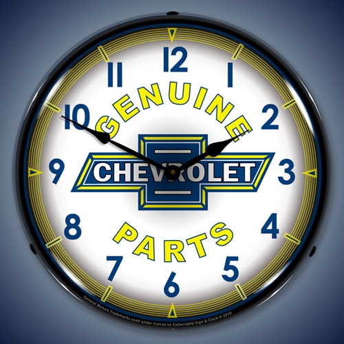 Chevy Parts Vintage LED Backlit Clock