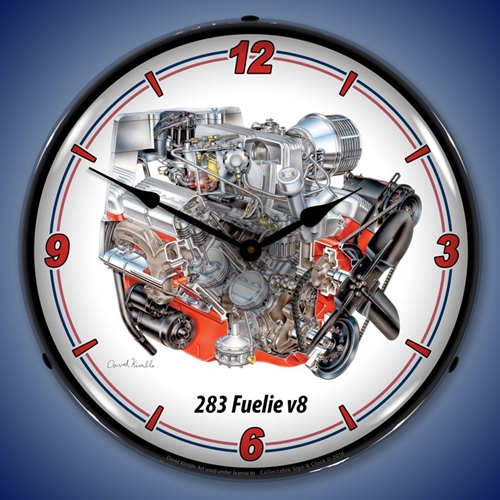 283 Fuelie v8 LED Backlit Clock