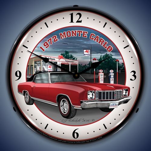 1972 Monte Carlo LED Backlit Clock