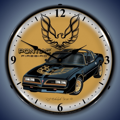 1977 Pontiac Firebird LED Backlit Clock
