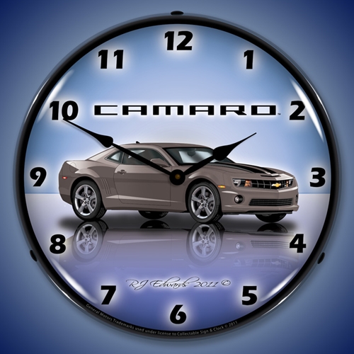 Camaro G5 Cyber Grey LED Backlit Clock