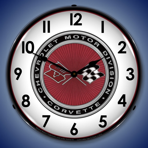 C3 Corvette LED Backlit Clock