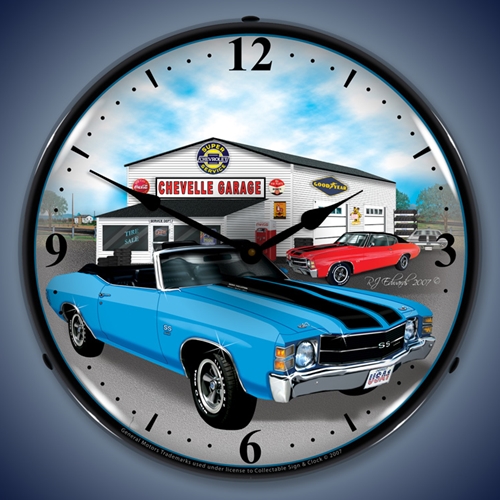 1971 Chevelle LED Backlit Clock