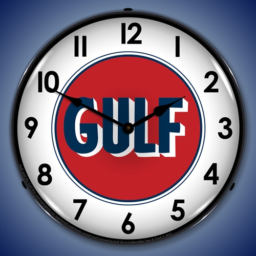 Gulf 1960 LED Backlit Clock