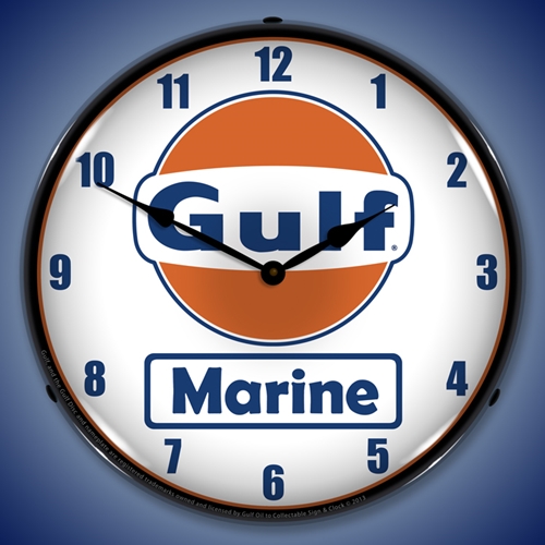 Gulf Marine LED Backlit Clock
