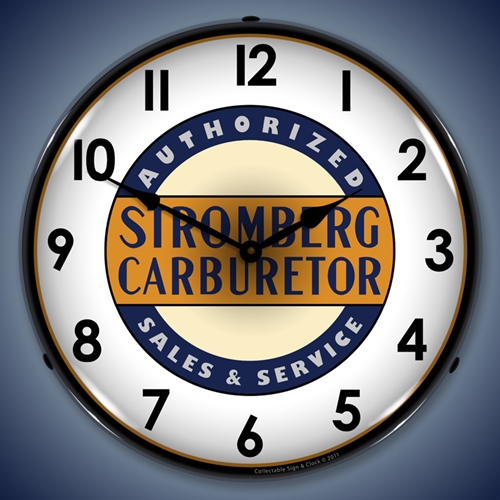 Stromberg Service LED Backlit Clock