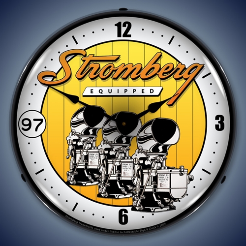 Stromberg Carburetor LED Backlit Clock