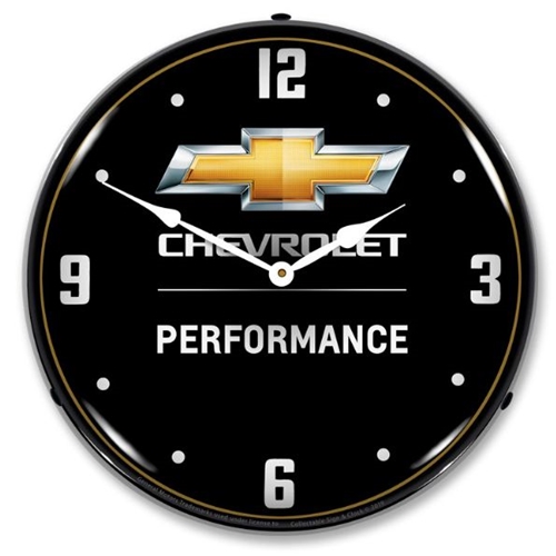 Chevy Bowtie Performance LED Backlit Clock