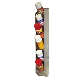 6 can -  Vertical Aerosol Spray Can Organizer Rack