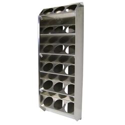 18 can - Aluminum Vertical Aerosol Spray Can Organizer Rack
