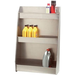 Aluminum Shop Garage Can Bottle Triple Storage Shelf