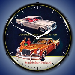 1958 Studebaker Hawk LED Backlit Clock