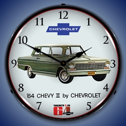 1964 Chevy II Nova LED Backlit Clock