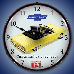1964  Chevelle Convertible LED Backlit Clock