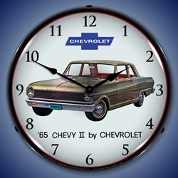 1965 Chevy II Nova LED Backlit Clock