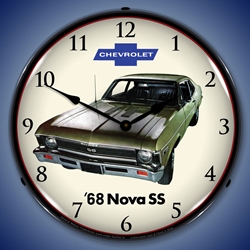1968 Nova Super Sport LED Backlit Clock