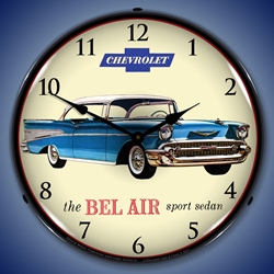 1957 Chevrolet Bel Air LED Backlit Clock