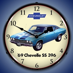 1969 Chevelle SS 396 LED Backlit Clock