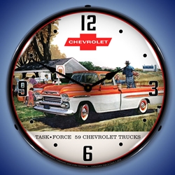 1959 Chevrolet Task Force Truck LED Backlit Clock