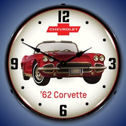 1962 Corvette LED Backlit Clock