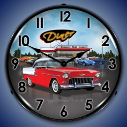 1955 Bel Air Diner LED Backlit Clock