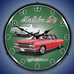 1965 Chevelle Malibu SS LED Backlit Clock