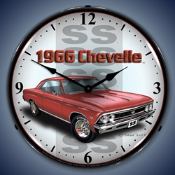1966 SS Chevelle LED Backlit Clock