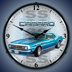 1968 SS Camaro LED Backlit Clock