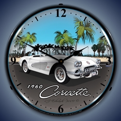 1960 Corvette LED Backlit Clock