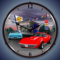 1968 Corvette LED Backlit Clock