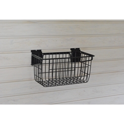 Narrow Wire Basket for Slatwall and Pegboard