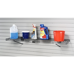 14 in x 48 in Storage Shelf for Slatwall Wall Organizers (Pair)