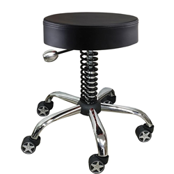 PitStop BLACK WHITE Checkered Pit Crew Automotive Car Adjustable Bar Chair Stool 