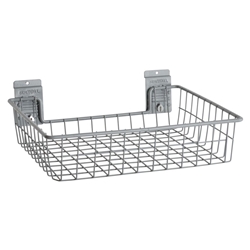 Square Shallow Wire Basket for storeWALL Slatwall Storage