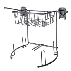 Wall Mount Golf Rack and Basket for Slatwall Wall Organizers